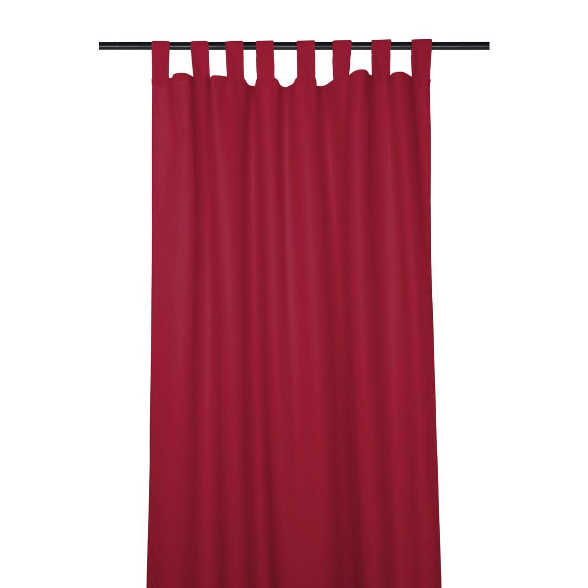 Rideau Jackson - L 260 x l 135 cm - Rouge