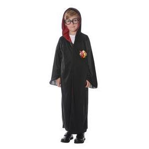 Costume enfant sorcier avec capuche - S - L 39 x H 1 x l 29 cm - Noir - PTIT CLOWN