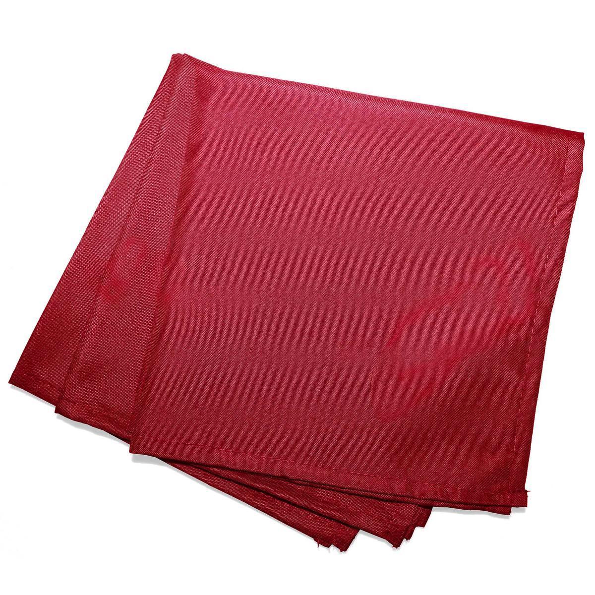 3 serviettes de table unies Essentiel - L 40 x l 40 cm - Rouge