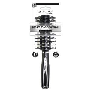 Brosse ronde moyenne - ø 6 x H 27 cm - Noir - MISS EUROPE