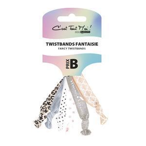 Twistbands Fantaisie - L 15 x l 6.5 cm - Multicolore - MISS EUROPE