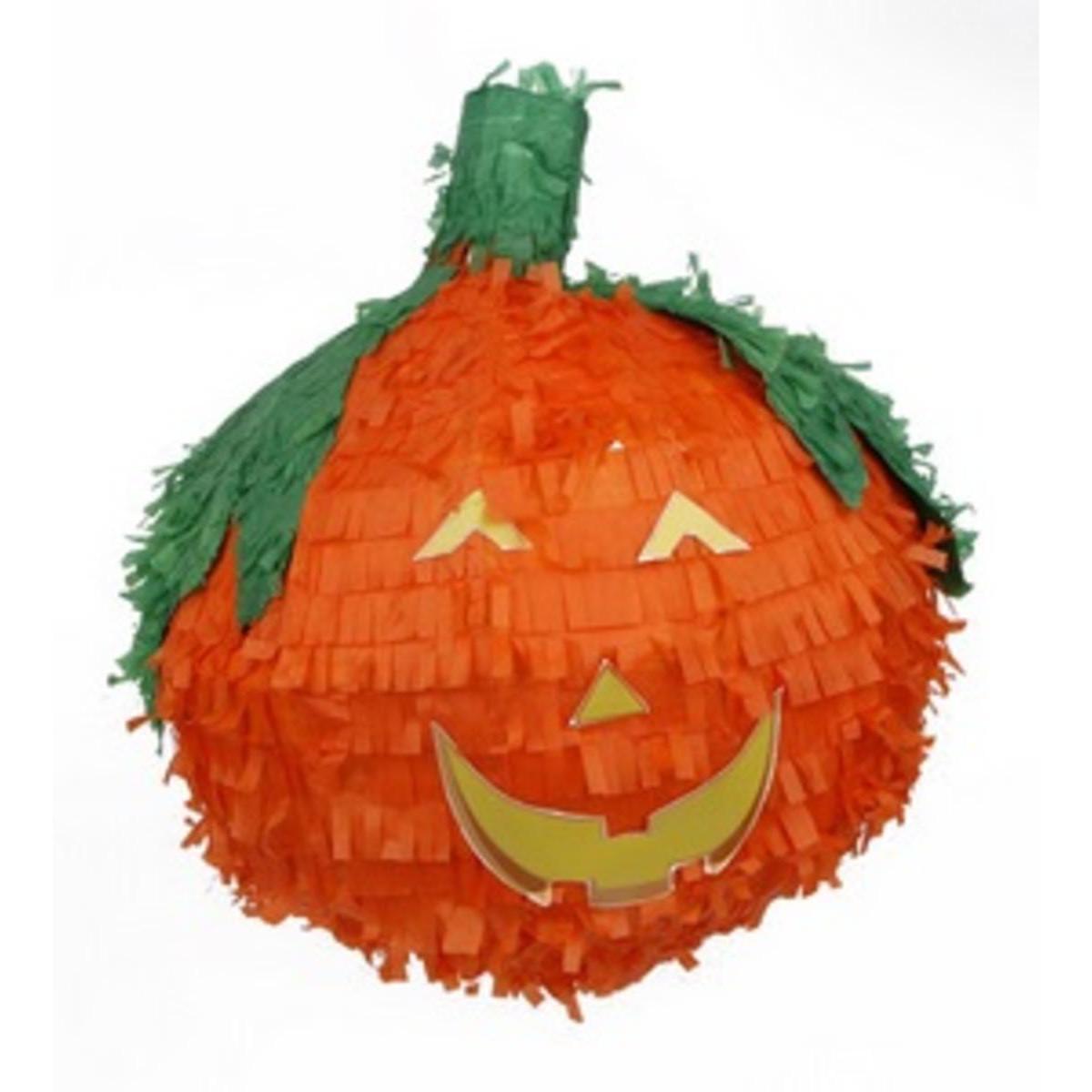 Piñata citrouille - 32 x L 32 x H 34 cm - Orange