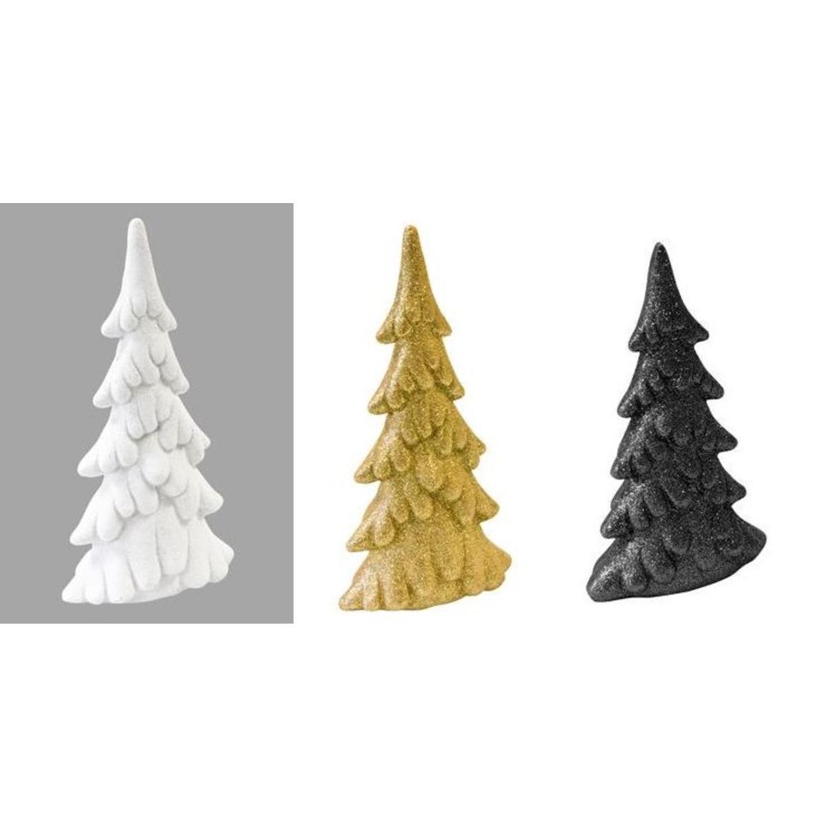 Sapin de Noël (x 3) - 4 x 5 x 2 cm - Multicolore