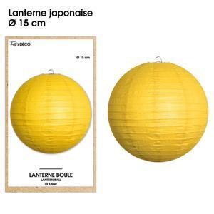 Lanterne japonaise ø 15 cm jaune