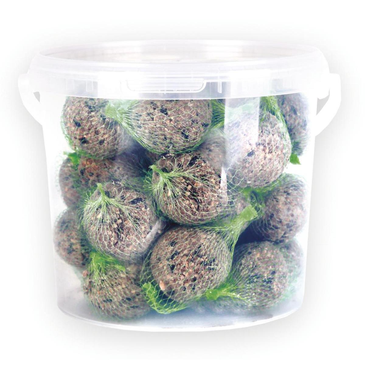 30 boules de graisse sous filet - 2.7 Kg - Transparent