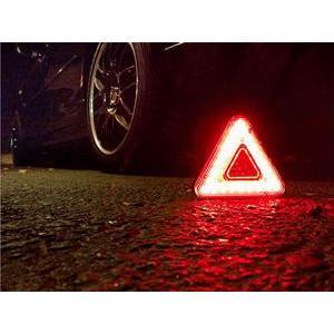 Triangle Lumineux LED - 19 x 5 x 16.5 cm - Rouge