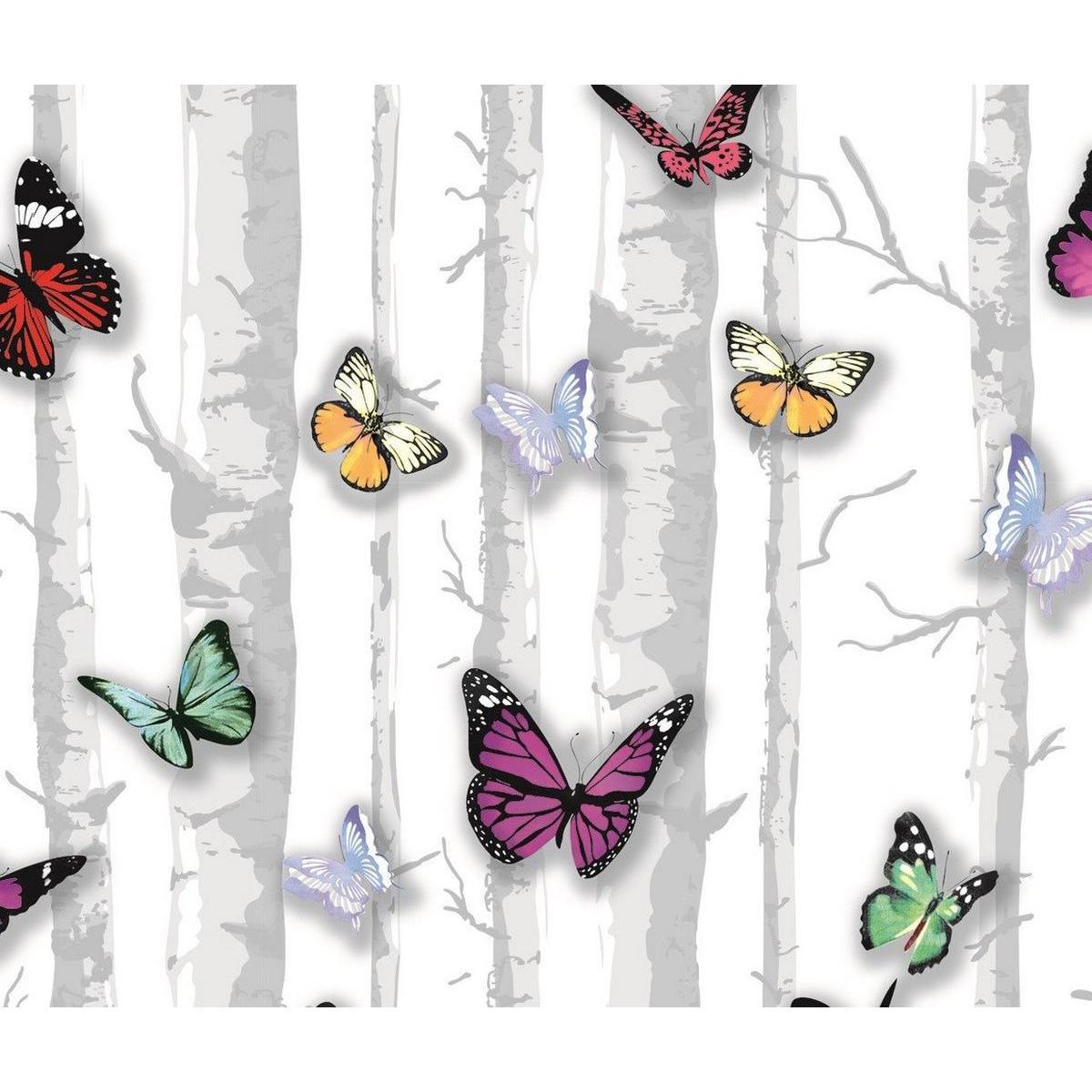 Adhésif Papillons - 150 x 45 cm - Multicolore