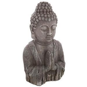 Bouddha effet bois h 48 cm
