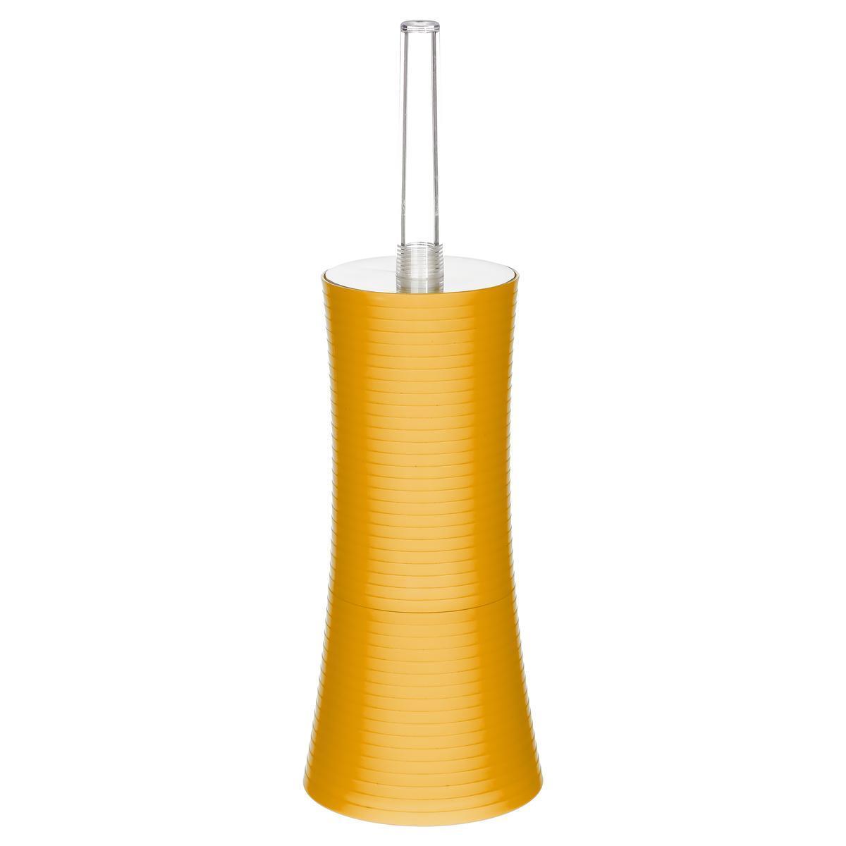 Brosse WC Stripe - ø 12 x H 38 cm - Jaune - 5FIVE