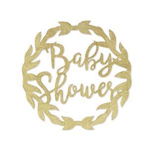 Couronne décorative Baby Shower - ø 60 cm - Or