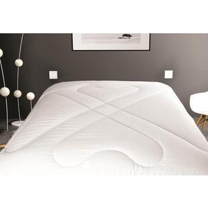 Couette microfibre blanche - 220 x 240 cm - douceur, pour lit 2 places