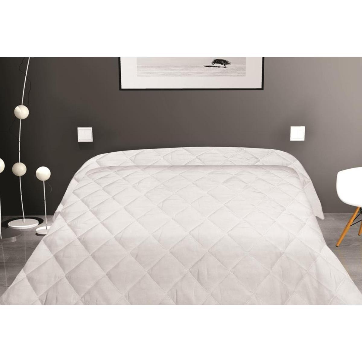 Couette blanche 550 gr luxe - 240 x 260 cm -