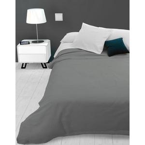 Jeté de lit ou canapé - 180 x 220 cm - Adele gris