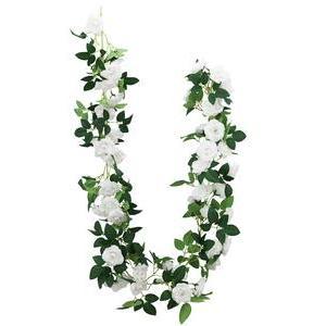 Guirlande de Roses - H 160 cm - Blanc