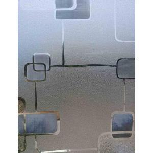 Film vitro-statique Moderno effet 3D - L 45 cm - Transparent, gris