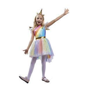 Costume de Licorne - Différentes tailles - Taille enfant (M) - L 48 x H 3.6 x l 30 cm - Multicolore - PTIT CLOWN