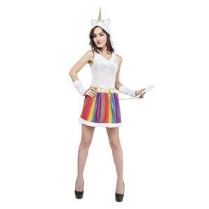 Costume de Licorne - Différentes tailles - Taille adulte  - L 46.5 x H 2 x l 30 cm - Multicolore - PTIT CLOWN