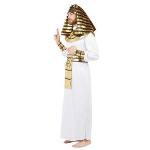 Costume adulte pharaon - S/M - L 39 x H 3 x l 29 cm - Blanc - PTIT CLOWN