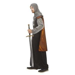 Costume de chevalier noir - Taille adulte - S/M - L 39 x H 2 x l 29 cm - Multicolore - PTIT CLOWN