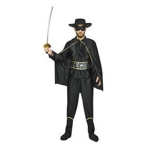 Costume de Bandit Masqué - Différentes tailles - Taille adulte  - L 46.5 x H 10 x l 30 cm - Noir - PTIT CLOWN