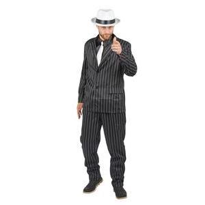 Costume de gangster - Taille adulte  - L 46.5 x H 2 x l 30 cm - Noir - PTIT CLOWN