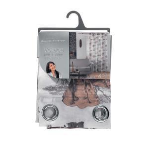 Panneau à œillets imprimé Toundra - L 240 x l 140 cm - Différents modèles - Marron, gris, blanc
