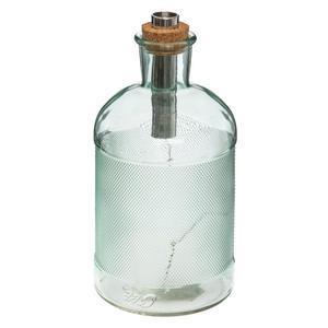 Lampe led bouteille verre transparent H 22