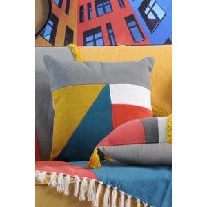 Coussin Colorblock - 40 x 40 cm - Différents modèles - Multicolore