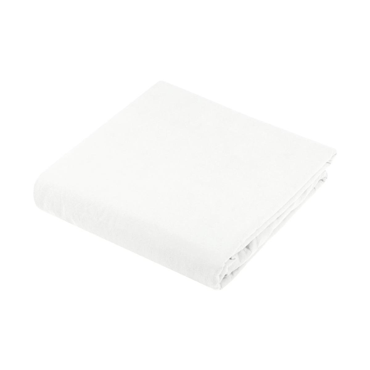 Drap plat Cottage - L 290 x l 180 cm - Différents modèles - Blanc