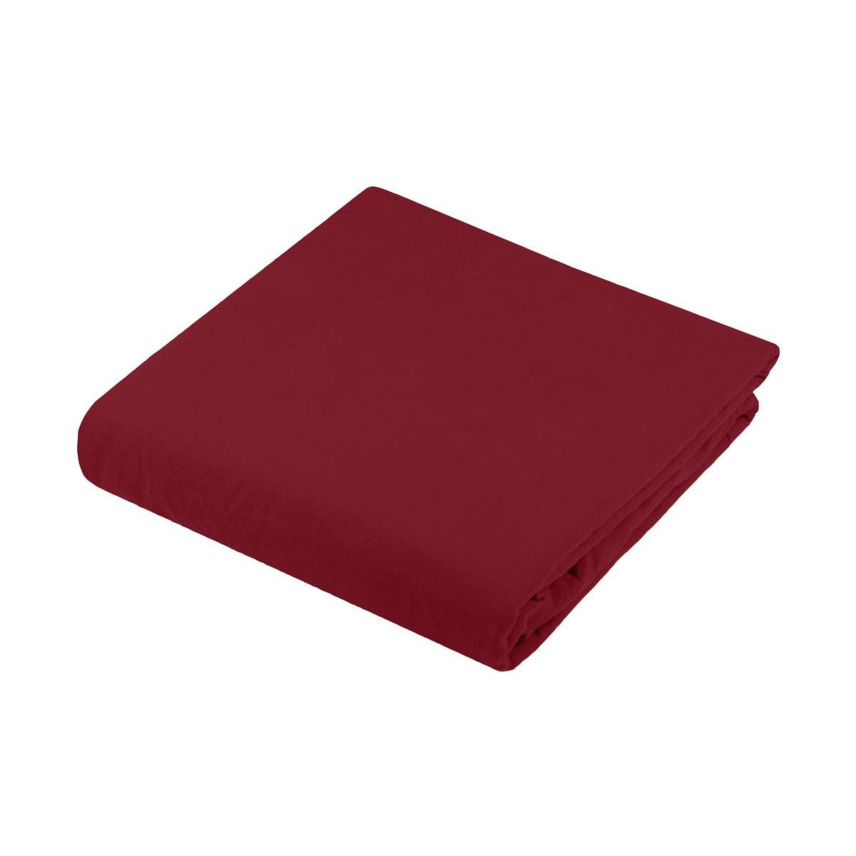 Drap plat Cottage - L 290 x l 180 cm - Différents modèles - Rouge