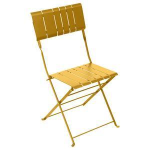 Chaise Nasca - 44 x 48.5 x H 86.5 cm - Jaune moutarde - HESPERIDE
