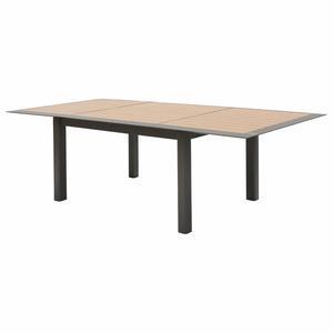 Table Allure - 160/254 x 115 x H 77 cm - Marron miel, praline - HESPERIDE