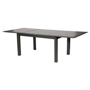 Table Allure - 160/254 x 115 x H 77 cm - Gris cendré, graphite - HESPERIDE