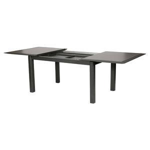 Table Allure - 160/254 x 115 x H 77 cm - Gris cendré, graphite - HESPERIDE