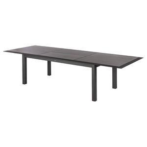 Table Allure - 216/316 x 115 x H 77 cm - Gris cendré, graphite - HESPERIDE