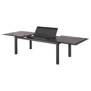 Table Allure - 216/316 x 115 x H 77 cm - Gris cendré, graphite - HESPERIDE