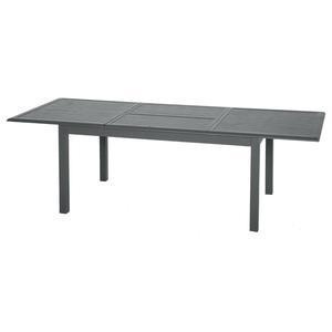 Table extensible Azua - 160/240 x 100 x H 75 cm - Gris ardoise - HESPERIDE