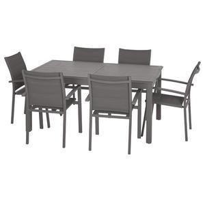 Table extensible Azua - 160/240 x 100 x H 75 cm - Marron tonka - HESPERIDE
