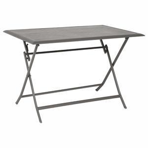 Table pliante Azua - 110 x H 71 x 71 cm - Différents modèles - Marron tonka - HESPERIDE