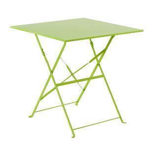 Table Camargue carrée - 70 x 70 x H 71 cm - Vert granny - HESPERIDE