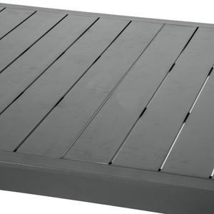 Table Évasion - 140/280 x 109 x H 75 cm - Gris graphite - HESPERIDE