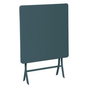 Table carrée Greensboro - 70 x 70 cm - Bleu canard - HESPERIDE