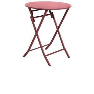 Table ronde Greensboro - ø 60 x H 71 cm - Groseille - HESPERIDE