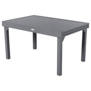 Table Piazza extensible - 135/270 x 90 x H 75 cm - Gris ardoise - HESPERIDE