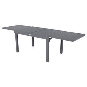 Table Piazza extensible - 135/270 x 90 x H 75 cm - Gris ardoise - HESPERIDE