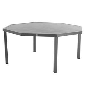 Table Piazza fixe - 158 x 158 x H 73 cm - Gris  - HESPERIDE