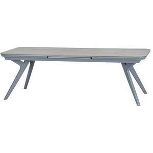 Table extensible Pulpy - 232/299 x 100 x H 76.5 cm - Gris - HESPERIDE