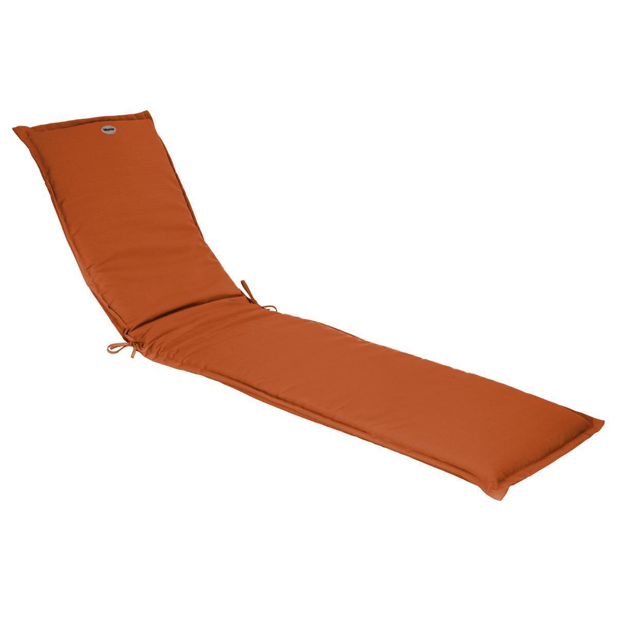 Coussin pour transat - 190 x 60 cm - Rouge terracotta - HESPERIDE