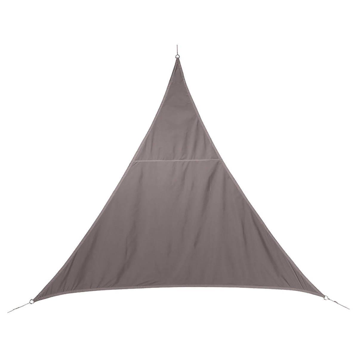 Voile d'ombrage Curacao - 5 x 5 x 5 m - Marron taupe - HESPERIDE