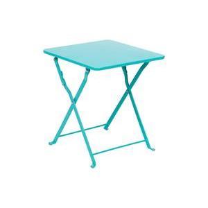 Table d'appoint Nindiri - L 40 x l 40 x H 45 cm - Bleu - HESPERIDE